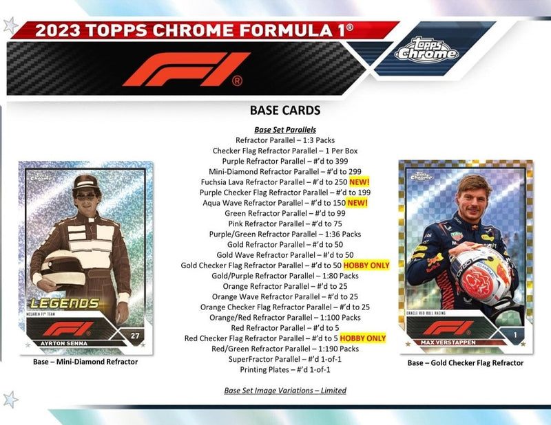 2023  Topps Chrome Formula 1 Hobby Box