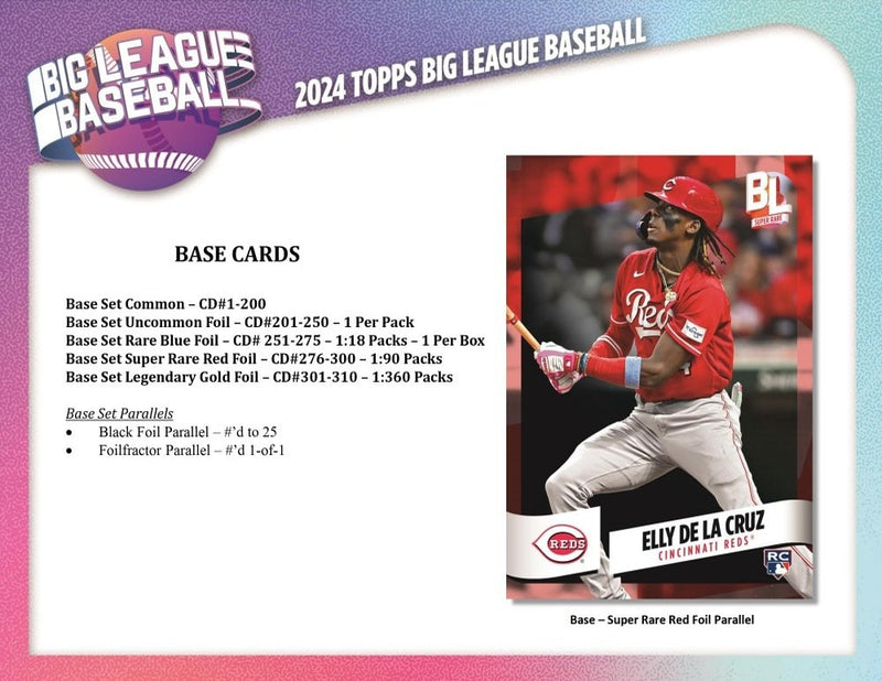 2024  Topps Big League Baseball Hobby Pack