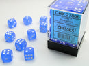 Chessex 36D6 Dice Blue/White