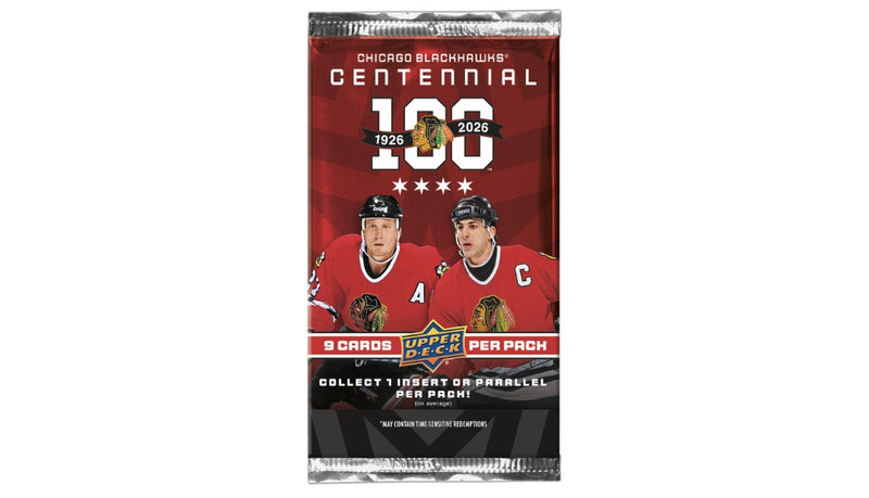 Upper Deck Chicago Blackhawks Centennial Hockey Hobby Pack