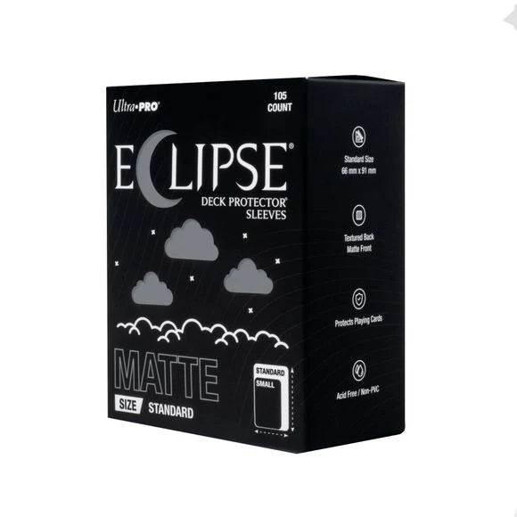 Eclipse Matte Sleeves 105 Count - Smoke Grey