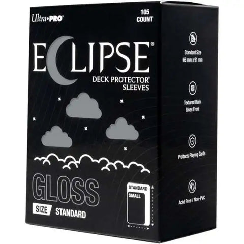 Eclipse Gloss Sleeves 105 Count - Smoke Grey