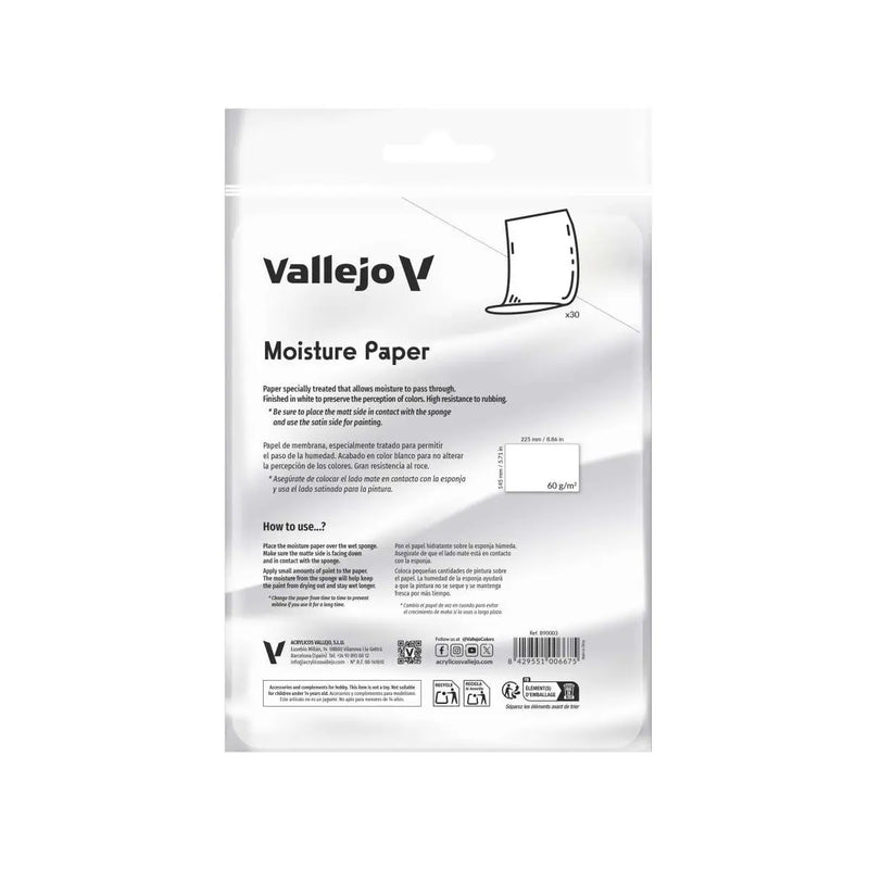 Vallejo: Moisture Paper