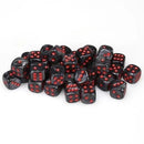 Chessex 36D6 Black/Red