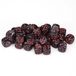 Chessex 36D6 Black/Red
