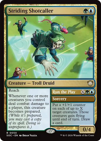 Striding Shotcaller [Secrets of Strixhaven Commander]