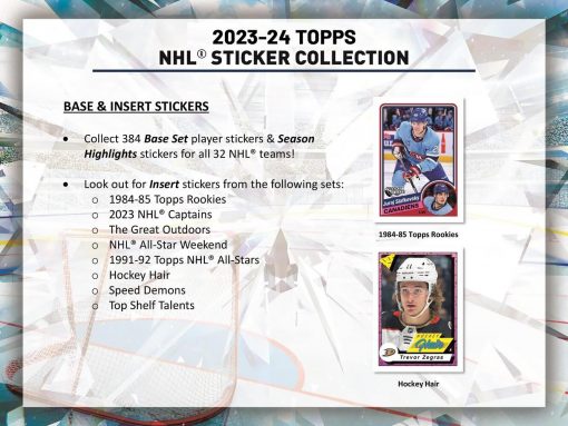 Topps - 2023-24 NHL Sticker Box