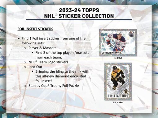 Topps - 2023-24 NHL Sticker Box