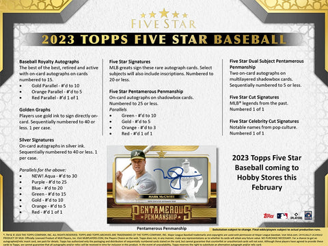 2023  Topps - Five Star MLB