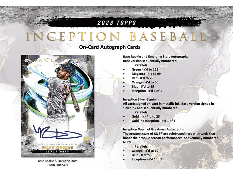 2023 Topps Inception Hobby Box - MLB