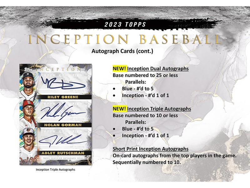 2023 Topps Inception Hobby Box - MLB