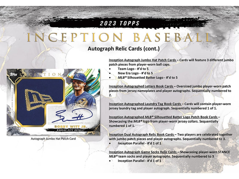 2023 Topps Inception Hobby Box - MLB