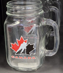 Team Canada Mason Jar Glass