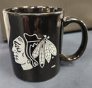 Coffee Mug - NHL Blackhawks Black W/Logo