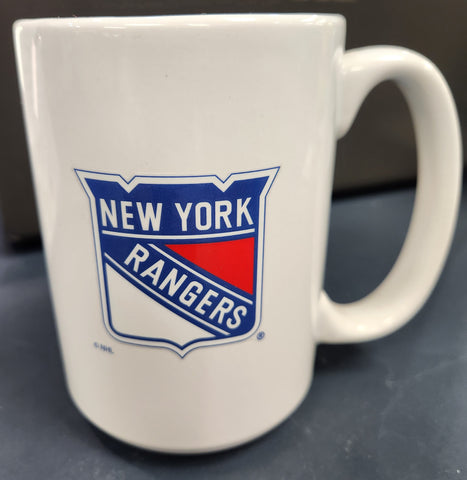 Coffee Mug - New York Rangers White W/Logo
