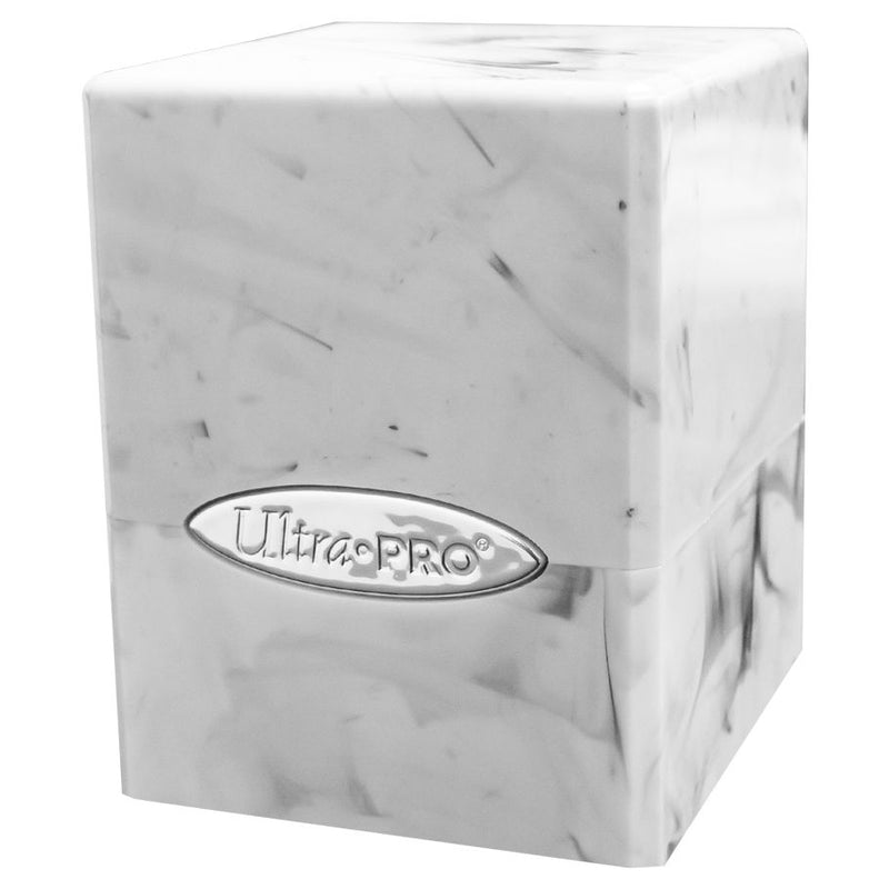 Deck Box Satin Cube: Marble Black/white