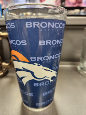 Broncos Wrap Around Glass