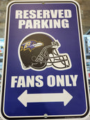 Reserved Parking Sign - NFL Ravens