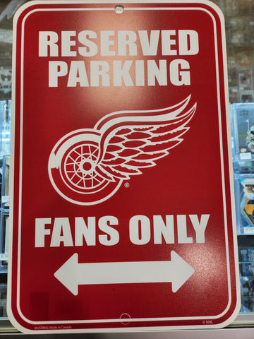 Reserved Parking Sign - NHL Detroit Red Wings
