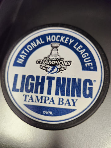 2021 Tampa Bay Lightning Stanley Cup Puck