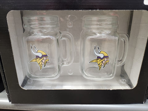 2Pk 16.5Oz Mason Mug Vikings