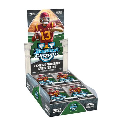 2023 Topps Bowman Chrome - University Football - Hobby Box