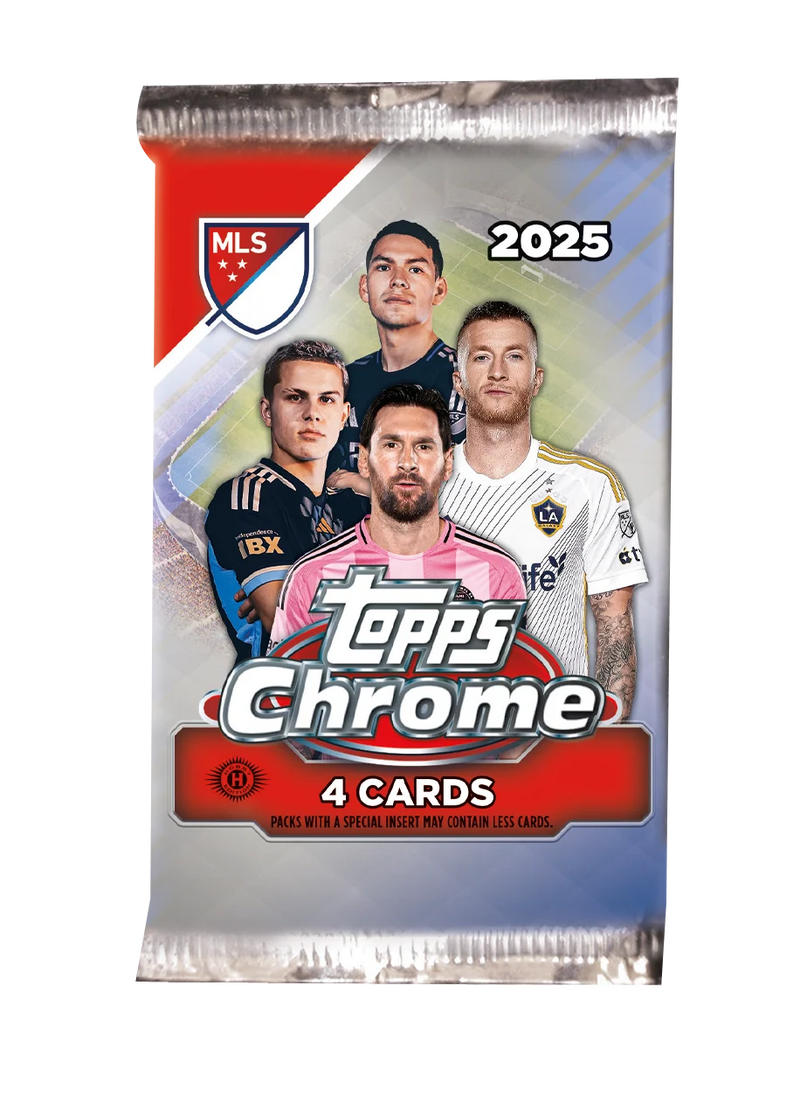 2025 Topps MLS Major League Soccer Chrome Retail Pack