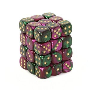 Chessex 36D6 Green-Purple/Gold