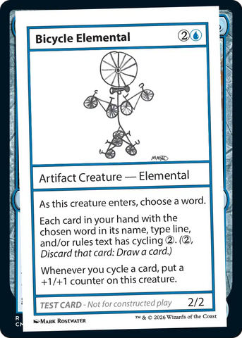Bicycle Elemental [Mystery Booster Playtest Cards]