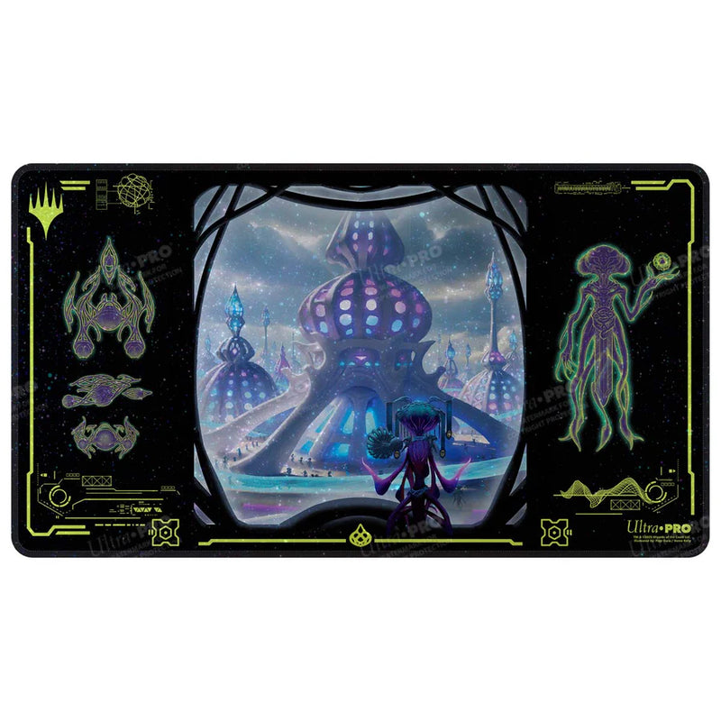 Edge of Eternities Uthros, Titanic Godcore Holofoil Playmat for Magic: The Gathering