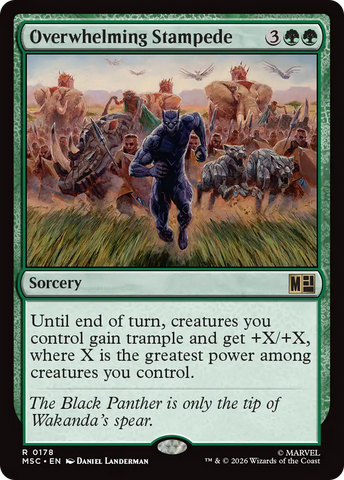 Overwhelming Stampede (Surge Foil) [Marvel Super Heroes Commander]