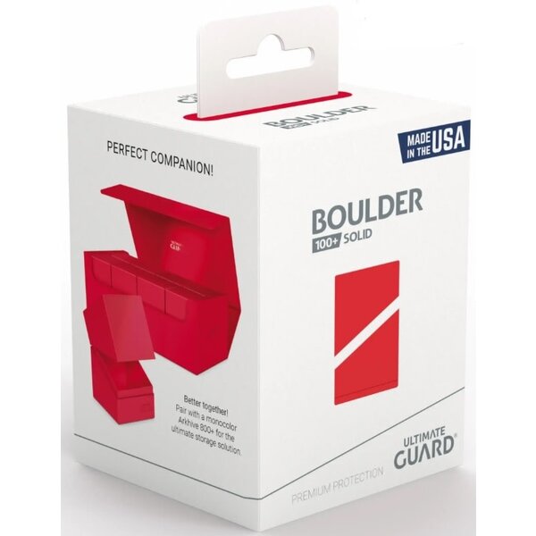 Ultimate Guard Deckbox 100+ Boulder Red