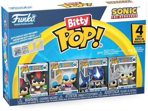 Bitty Pop! Sonic the Hedgehog - Shadow/Rouge/Neo Metal Sonic/Silver