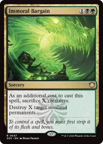 Immoral Bargain [Secrets of Strixhaven Commander]