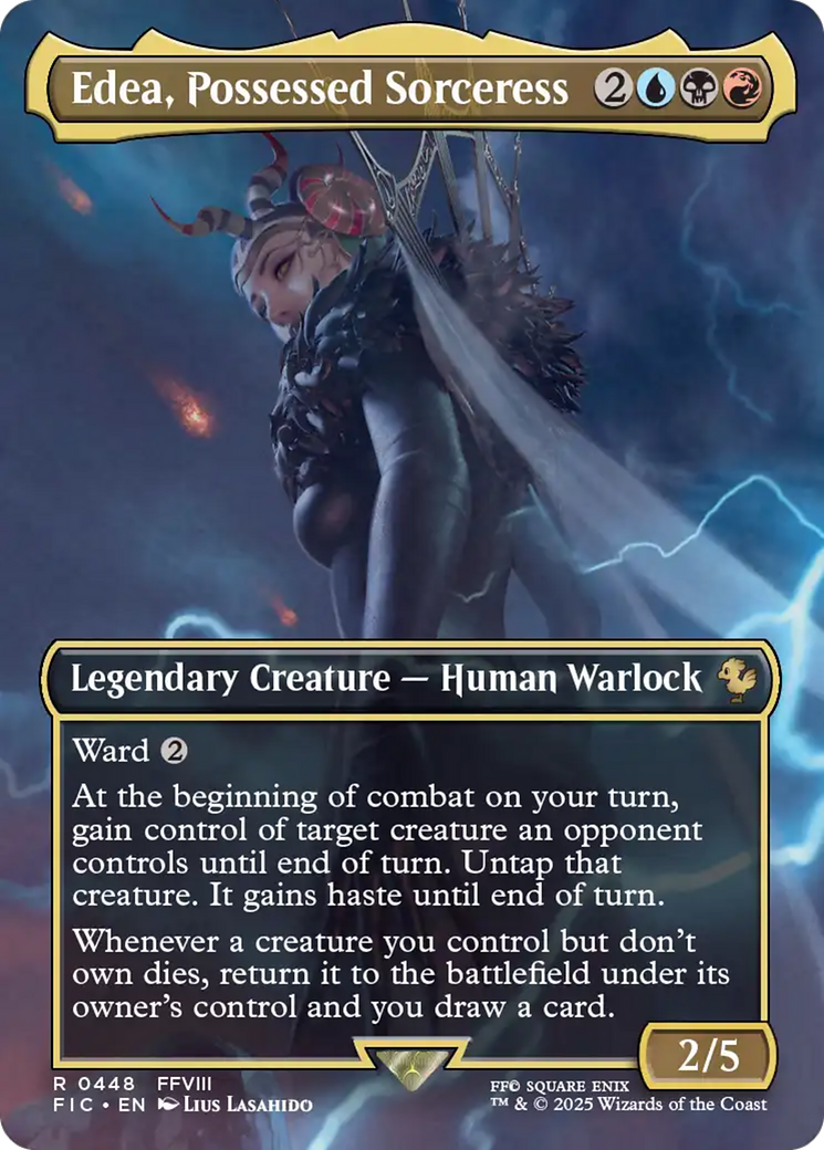 Edea, Possessed Sorceress (Borderless) [FINAL FANTASY Commander]