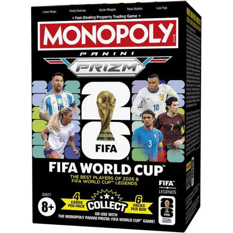 2026 Panini Prizm Monopoly FIFA World Cup Soccer Blaster Box