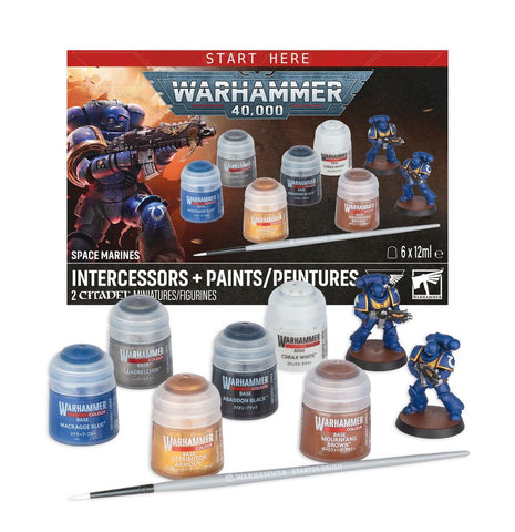 Warhammer 40K: Intercessors & Paints