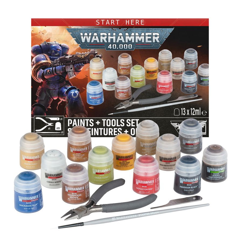 Warhammer 40K: Paints + Tools Set