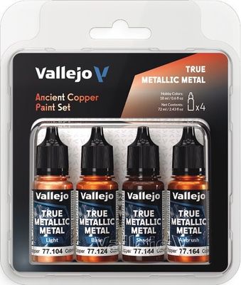 Vallejo: True Metallic Metal - Ancient Copper Paint Set