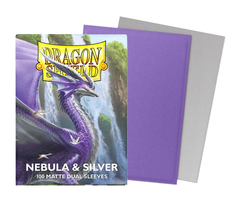 Dragon Shield Sleeves - Nebula & Silver Dual Matte