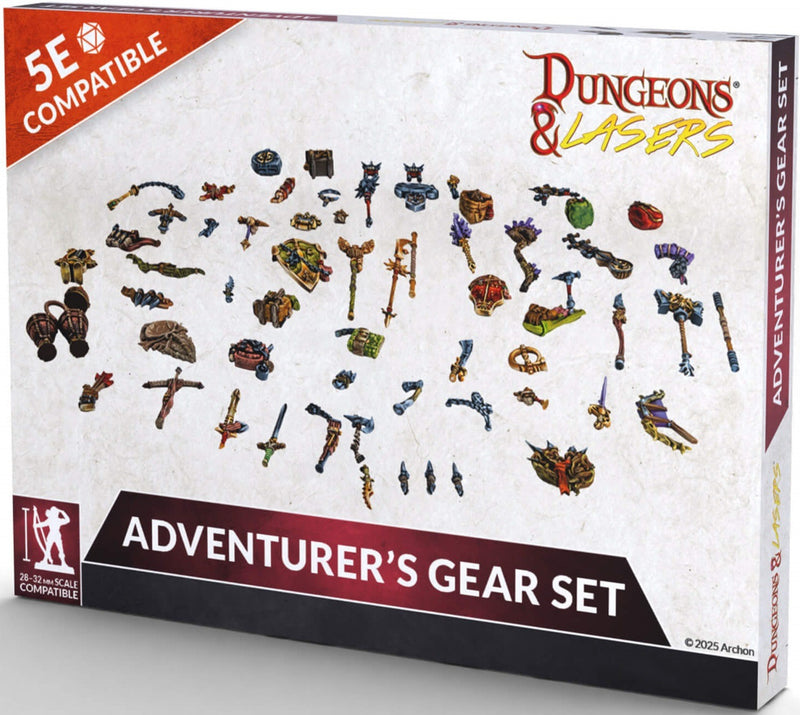 Dungeons & Lasers - Adventurer's Gear Set (Unpainted)