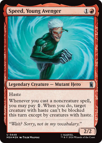 Speed, Young Avenger (Surge Foil) [Marvel Super Heroes]