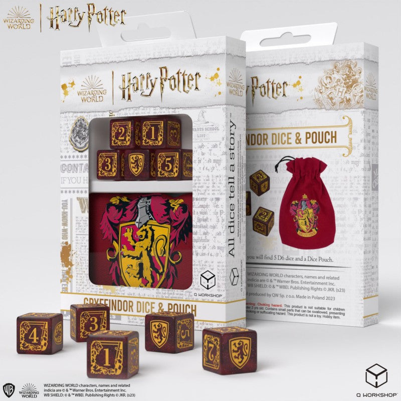 Harry Potter - Dice & Pouch Gryffindor