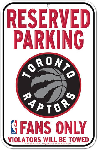 Reserved Parking Sign - Toronto Raptors
