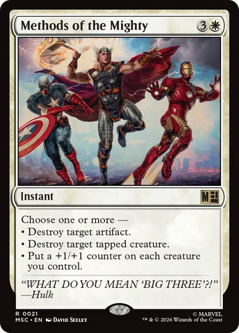 Methods of the Mighty [Marvel Super Heroes Commander]