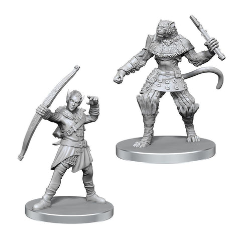 Elf Hunter & Catfolk Bandit - Unpainted