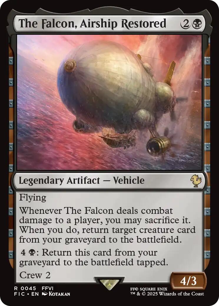 The Falcon, Airship Restored (Surge Foil) [FINAL FANTASY Commander]