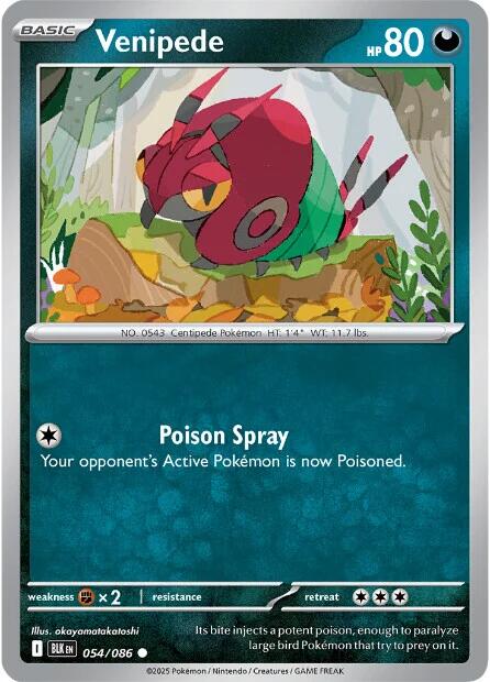 Venipede (054/086) [Scarlet & Violet: Black Bolt]