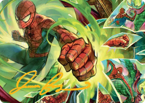 Kapow! Art Card (Gold-Stamped Signature) [Marvel's Spider-Man Art Series]