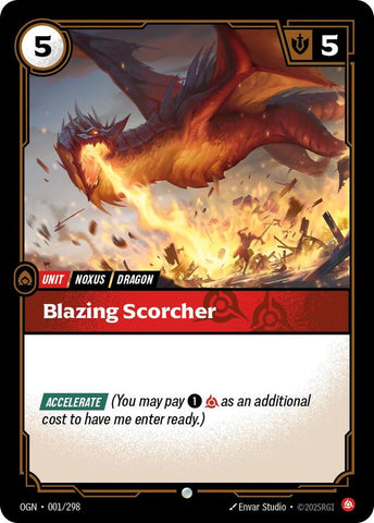 Blazing Scorcher (001/298 - Common) [Riftbound TCG: Origins]